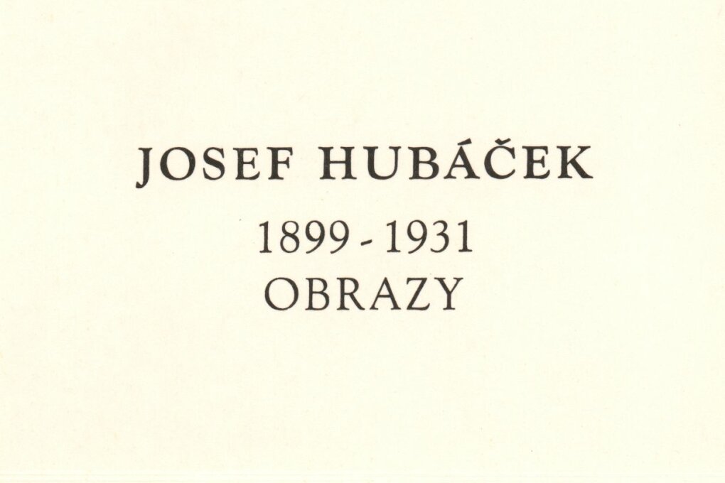 Josef Hubáček – malba